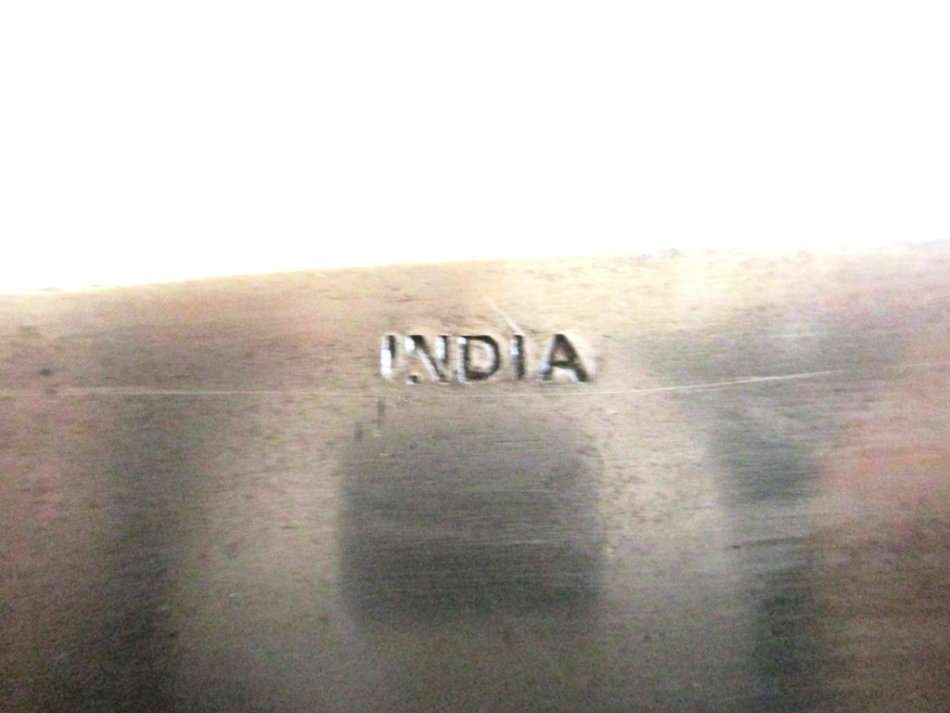 A KNIFE/DAGGER WITH A CARVED WOODEN SHEATH