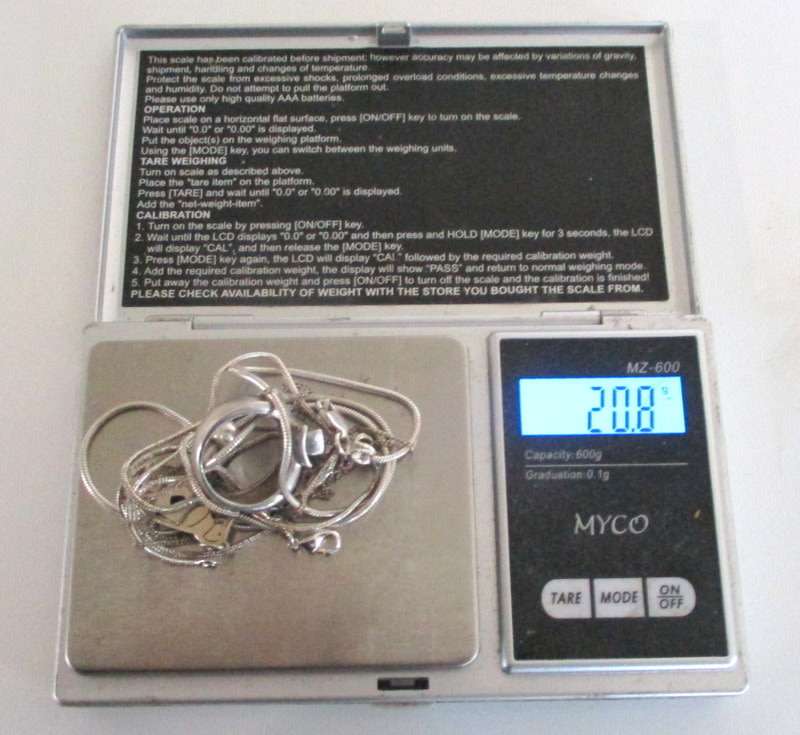 SILVER JEWELLERY WITH SMALL DEFECTS SELLING AS SCRAP BUT SOME OKAY
