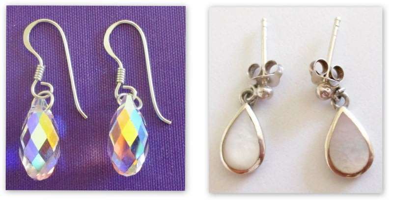 2 PAIRS OF STERLING SILVER EARRINGS