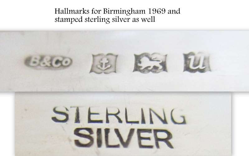 A SET OF BOXED HALLMARKED SILVER MENS BRUSH AND COMB SET--EXCELLENT BUT PLEASE READ