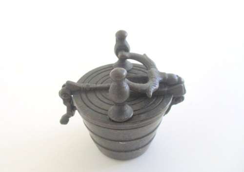 ANTIQUE BRASS APOTHECARY NESTING CUP WEIGHTS FOR GOLD DUST