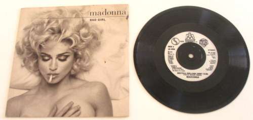 MADONNA `BAD GIRL` 7 SINGLE RECORD