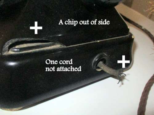 A SIEMAN VINTAGE BLACK TELEPHONE --PLEASE READ