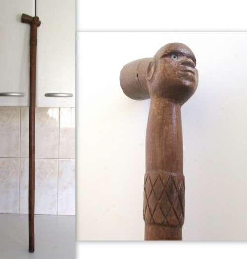 3 WOODEN WALKING STICKS