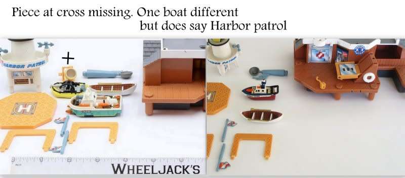 MICRO MACHINES DRY DOCK LIGHTHOUSE HARBOR PATROL 1996 GALOOB PLAYSET