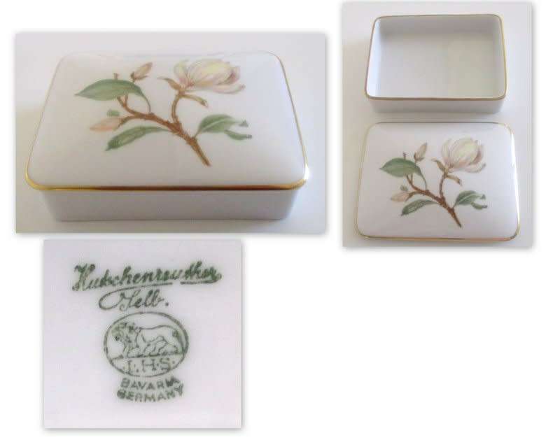 A GERMAN CERAMIC TRINKET/JEWELLERY BOX--Hutschenreuther Selb Bavaria----PERFECT