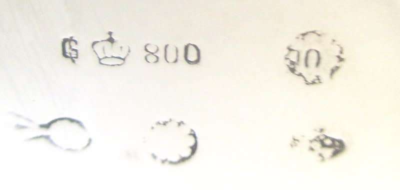 FOR VAN G ONLY---AN ANTIQUE GERMAN HALLMARKED LARGE ,800 SILVER ROCOCO STYLE BOWL---670gram