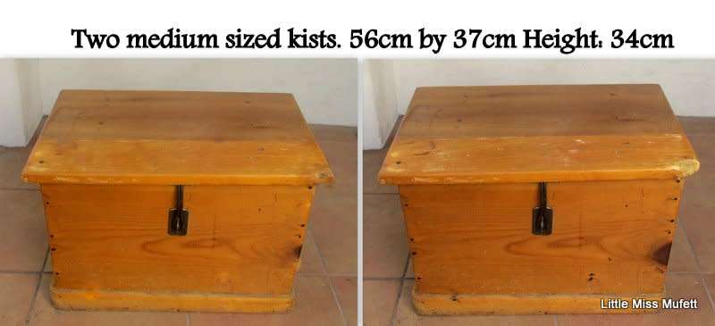 CAPE TOWN COLLECTION ONLY. TWO MEDIUM SIZED KISTS. BUY NOW IS PER KIST.