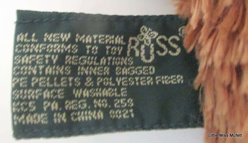 A RUSS TEDDY BEAR NAMED PEONY MADE FOR THE 100TH ANNIVERSARY OF THE FIRST TEDDY BEAR