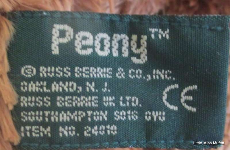 A RUSS TEDDY BEAR NAMED PEONY MADE FOR THE 100TH ANNIVERSARY OF THE FIRST TEDDY BEAR