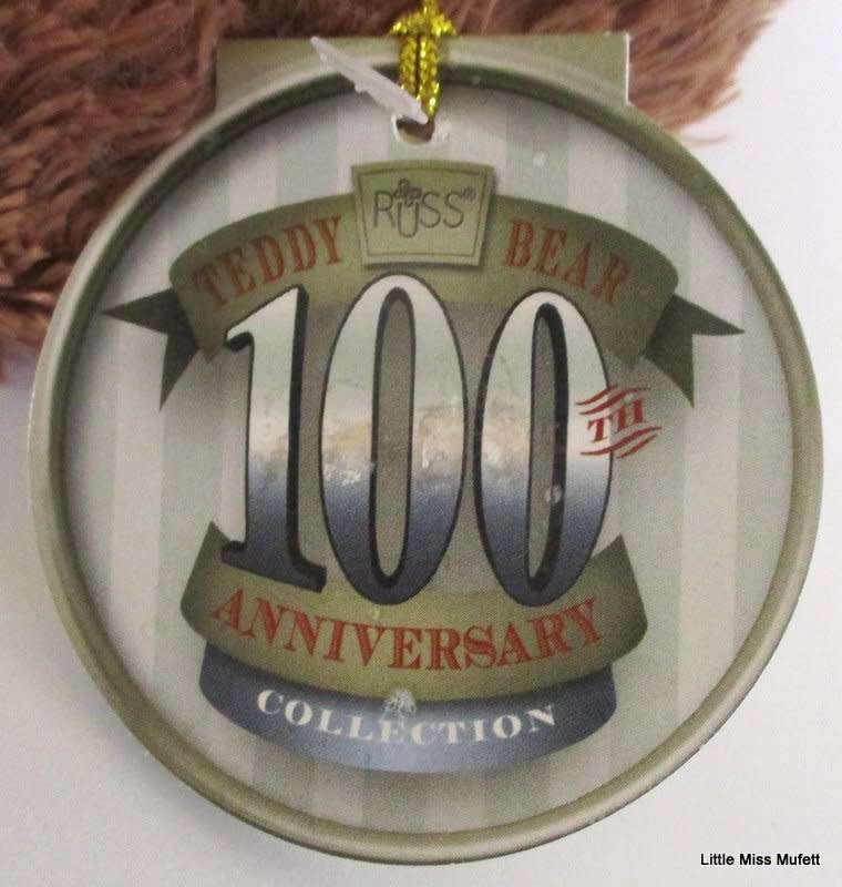 A RUSS TEDDY BEAR NAMED PEONY MADE FOR THE 100TH ANNIVERSARY OF THE FIRST TEDDY BEAR