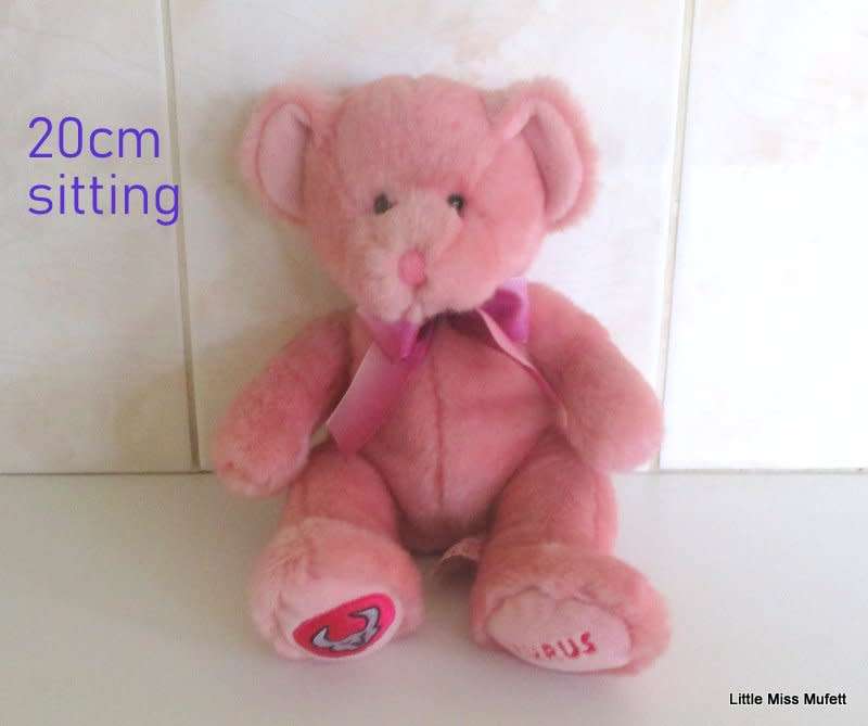 A  PINK RUSS TEDDY BEAR---TAURUS