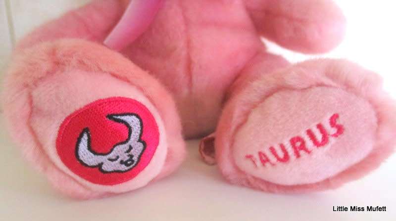 A  PINK RUSS TEDDY BEAR---TAURUS