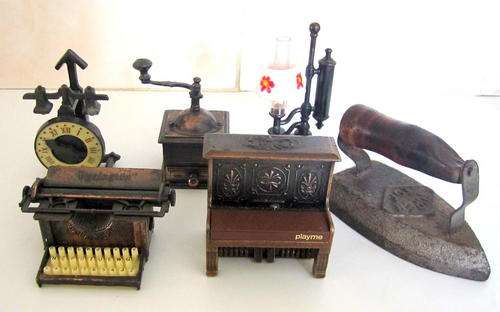 A LOT NOVELTY ITEMS PLUS A TOY IRON