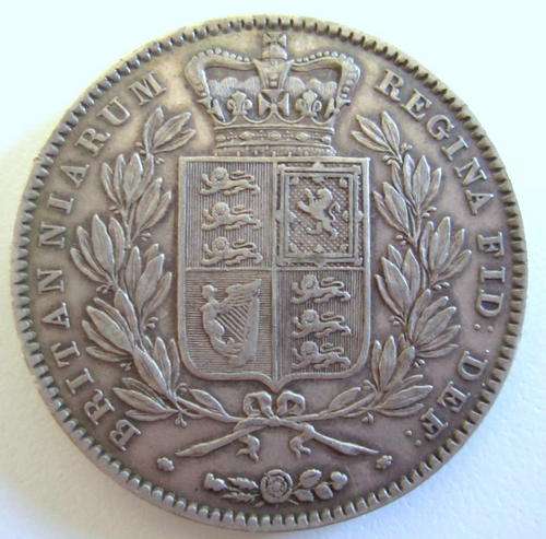AN 1844 ,925 SILVER VICTORIAN CROWN 28,27 GRAM