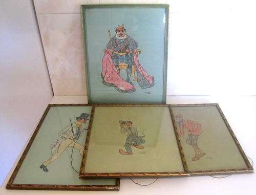 SOMETHING UNIQUE FOR THE STAMP COLLECTORS--Pictures created from stamps 1922--NOTE DESCRIPTION