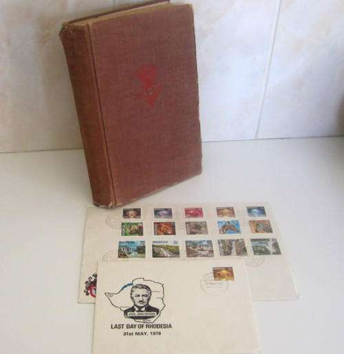 2 RHODESIAN FDC'S AND A BOOK ON RHODESIA