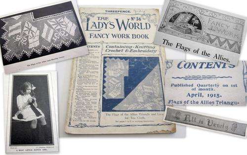 AN ORIGINAL 1915 MAGAZINE --THE LADY'S WORLD--FANCY WORK BOOK --DELIGHTFUL