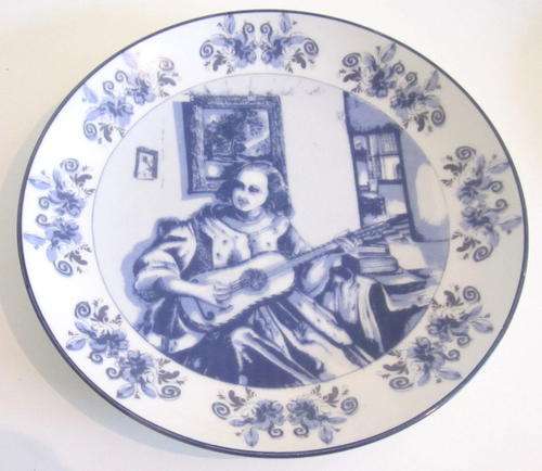 A BLUE AND WHITE SPECIAL EDITION DELFT PLATE (Side plate size)