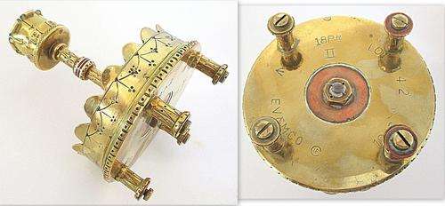 A FIRST WORLD WAR TRENCH ART CANDLE HOLDER--1916-1918