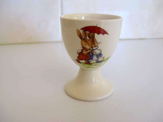 A ROYAL DOULTON BUNNYKINS EGG CUP.