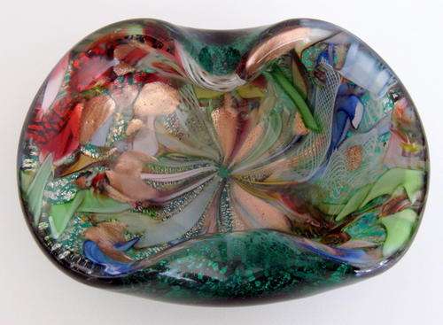 A STUNNING MURANO BOWL/ASHTRAY