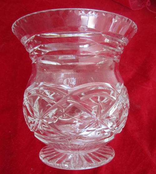 A CRYSTAL VASE--PERFECT
