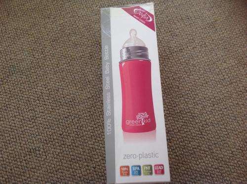 Pink Eco green stainless steel bottle new