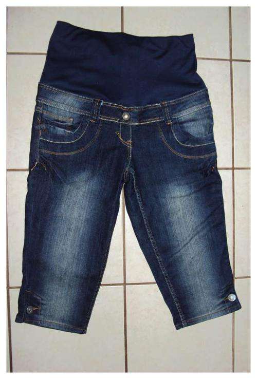 baby on board 3/4  maternity jeans