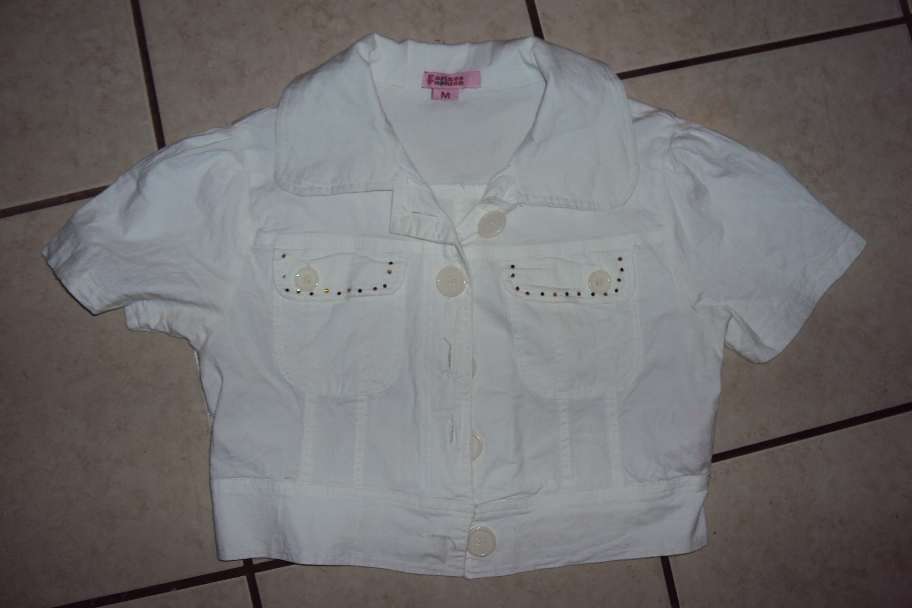 white short jacket top