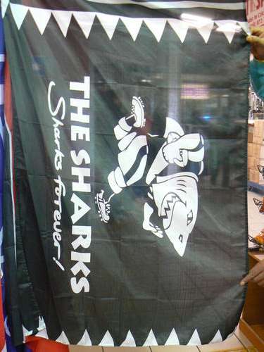 SHARKS FLAGS UP FOR GRAPS