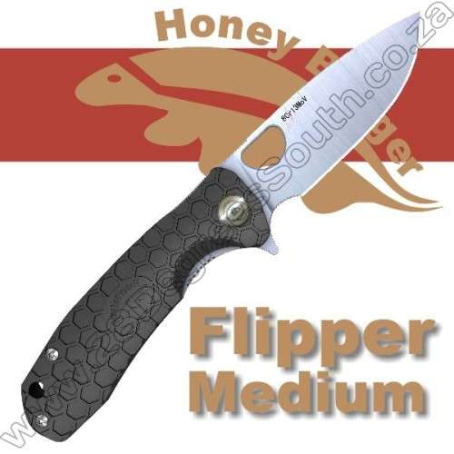 Black Honey Badger Flipper - Medium
