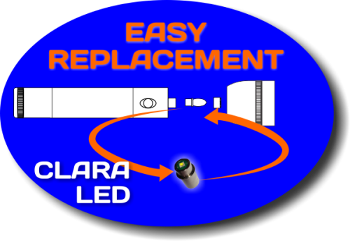 330 Lumen Clara LED Upgrade for Maglite Flashlight