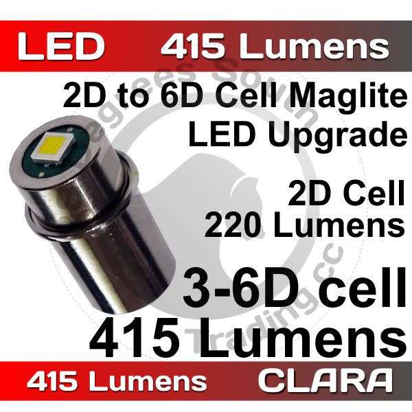 415 Lumen LED Upgrade for D Cell Maglite