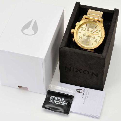 Nixon 51-30 Chrono Men's Watch - Gold