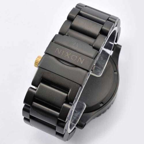 Nixon 51-30 Chrono Men's Watch - Matte Black & Gold