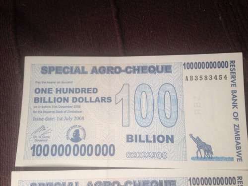 Zimbabwe Bank Notes (2008)