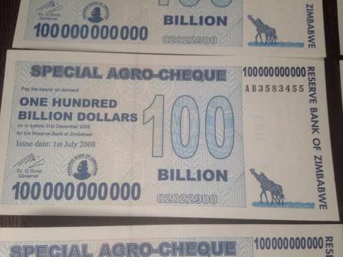 Zimbabwe Bank Notes (2008)