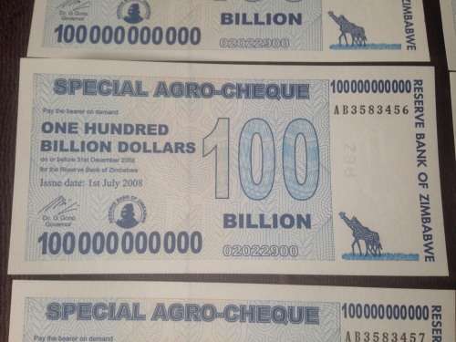 Zimbabwe Bank Notes (2008)