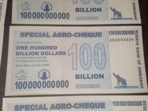 Zimbabwe Bank Notes (2008)