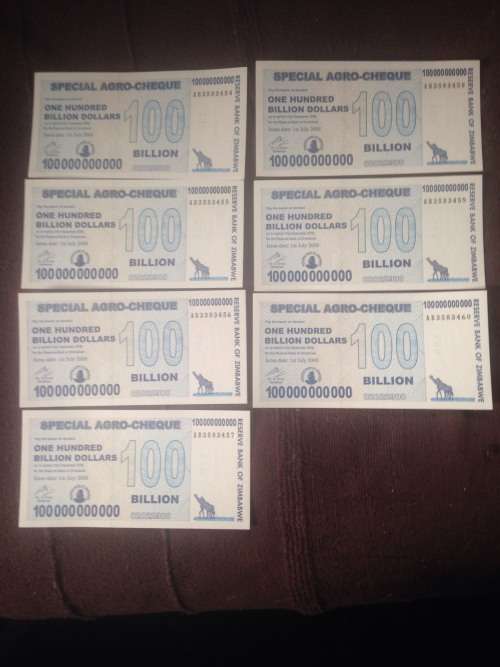 Zimbabwe Bank Notes (2008)
