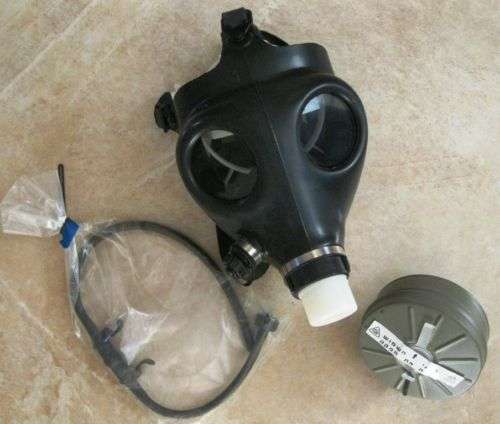 New GAS MASK Sealed Filter & Drink Tube (adult size)