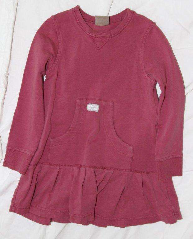 Earthchild purple dress long sleeve - 3 years