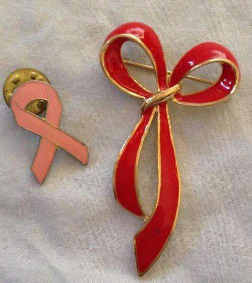 Lot of 2 enamelled vintage brooches - R1 NR