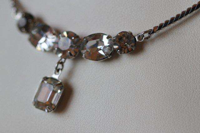 STYLISH SPARKLE DIAMANTE RHINESTONE NECKLACE