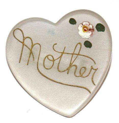 VINTAGE "MOTHER" HEART SHAPED BROOCH