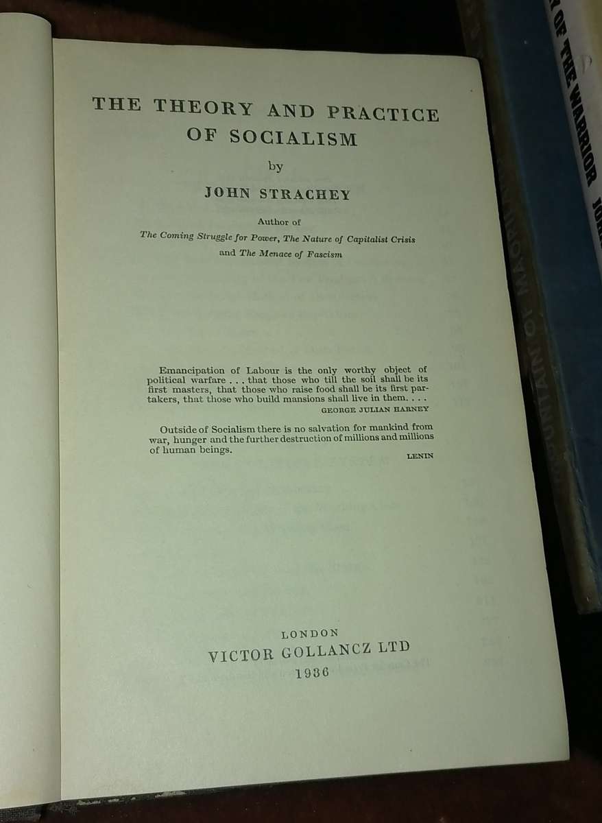1936 The theory and practice of Socialism