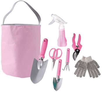 7 Piece Pink Ladies Gardening Tool Set JUST IN TIME FOR SPRING!!!