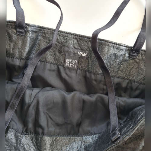 GORGEOUS BLACK LEATHER BUSTIER TOP!