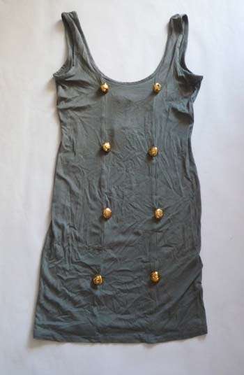 Great khaki green top with gold buttons!!